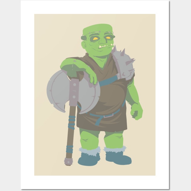 Ork (green) Wall Art by KarlderTolle